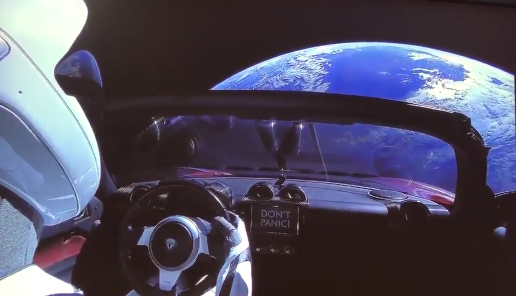 Tesla on orbit